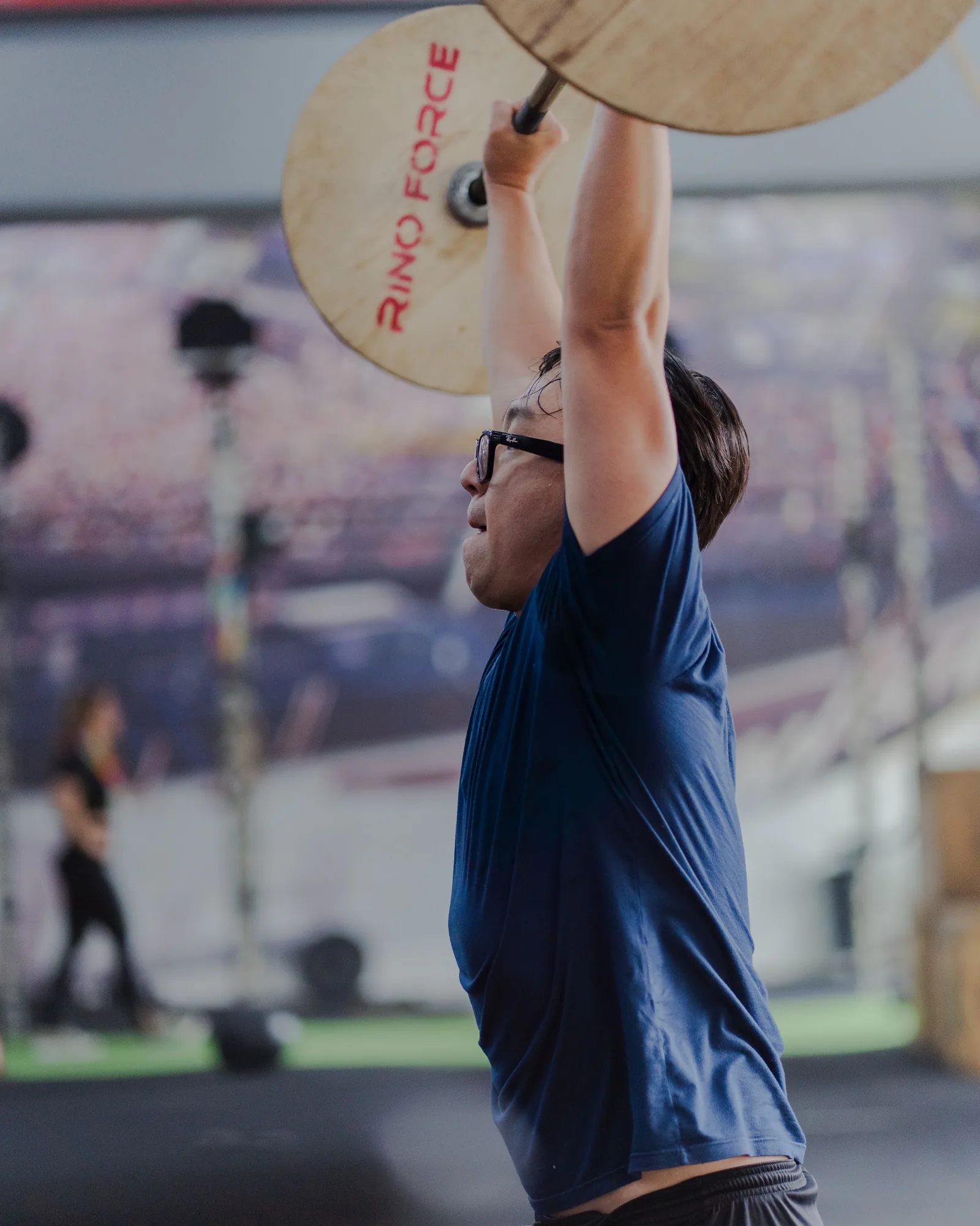 Athlete performing high-performance strength training